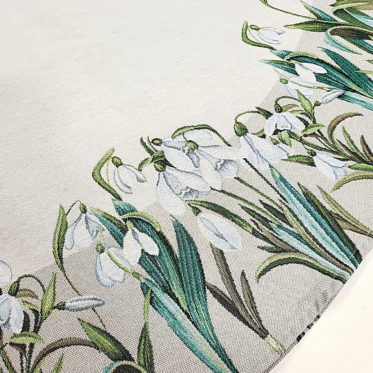 Okrugli tapiserijski stolnjak PAHULJICE