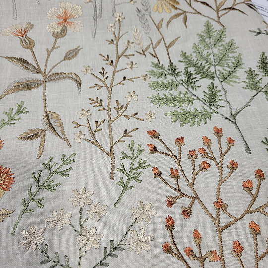 Vezeni šal ĐUMBIR BEŽ