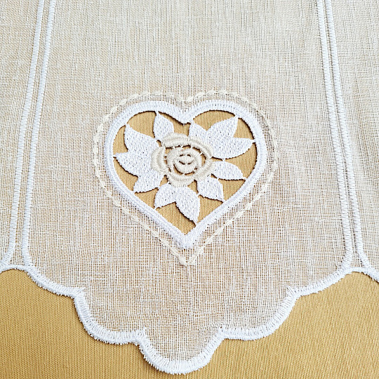 Zavjesa od vitraja SRCE BEŽ