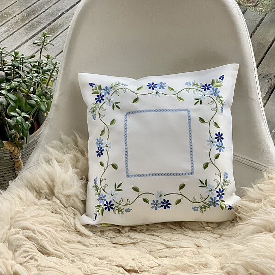 Vezeni ukrasni pokrov ZABORAVLJENI CVIJET