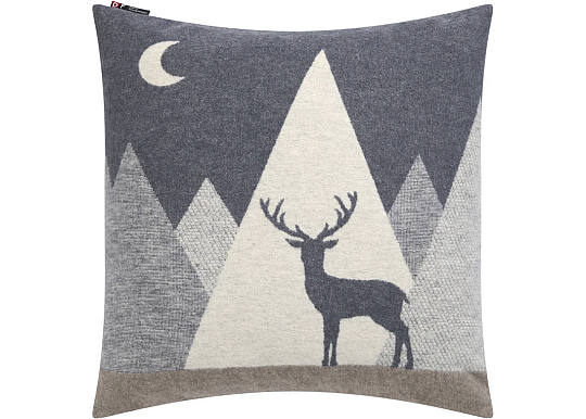 Dekorativni pokrov DF JELEN SILVRETTA sivi