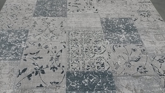 moderan komadni tepih PIAZZO 12168 sivo-plavi