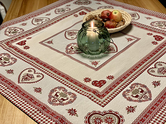 TYROLIAN ALPS tapiserija stolnjak i šal