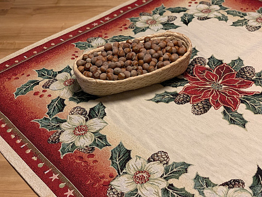 Goblen stolnjak Božićna ruža DIBAR