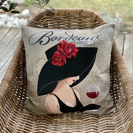 Navlaka za jastuk od goblena LADY BORDEAUX