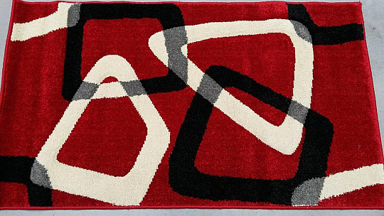 Komadni tepisi PORTLAND CARVED crveni