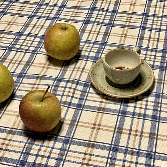 LAURA stolnjak - plavi karo