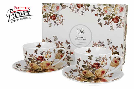 Set porculanskih šalica za espresso ROSE