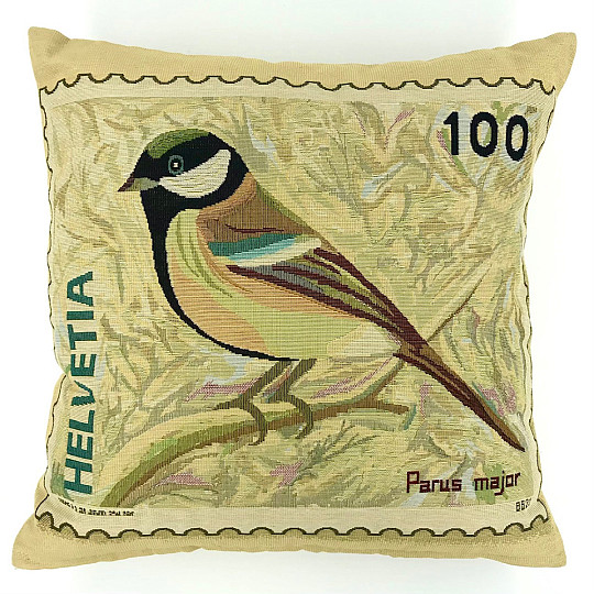 Ukrasna jastučnica POST STAMP PTICE