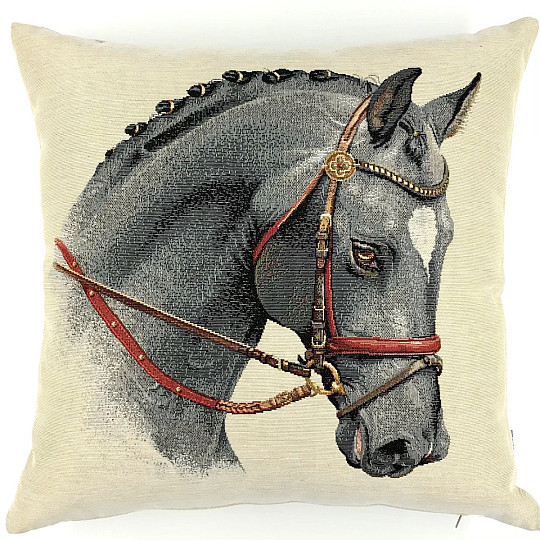 Navlaka za jastuk od goblena GREY HORSE