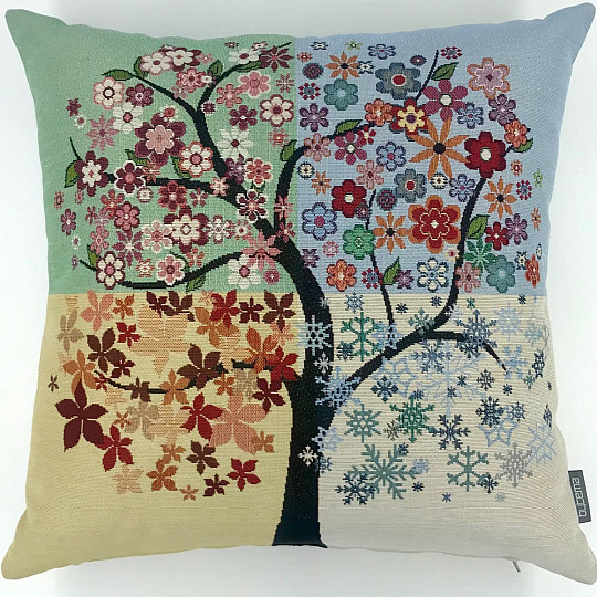 Navlaka za jastuk od tapiserije TREE 4 SEASONS