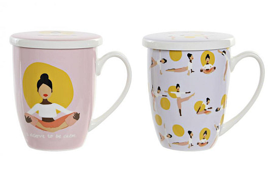 Set za čaj s cjedilom Joga 325 ml