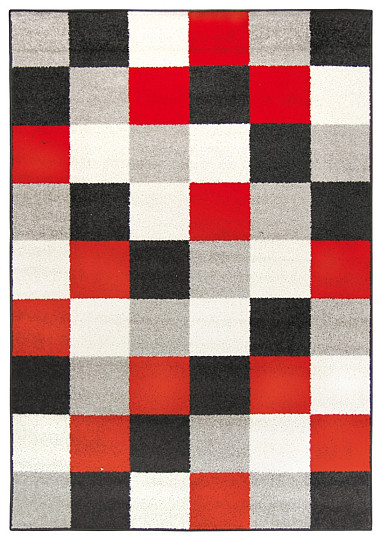 Komadni tepih LOTTO kocke crvena