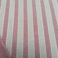 Dekorativna tkanina Trebol pruge - bordo 2 cm 65