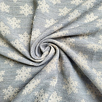 Luksuzna dekorativna tkanina FLAKES GREY