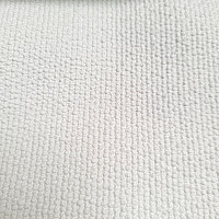 Luksuzna jednobojna dizajnerska dekorativna tkanina GERSTER 77052/10 BIJELA