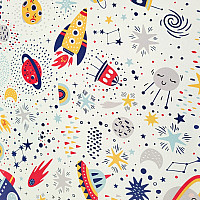 Dekorativna tkanina BLACK OUT SPACE