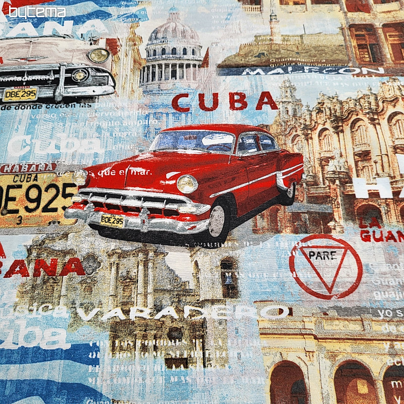 dekorativna tkanina CUBA retro dizajn