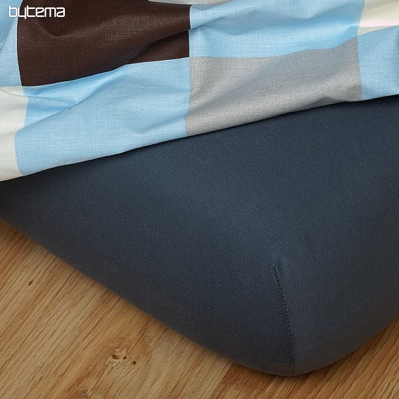Jersey posteljina u boji tamno siva