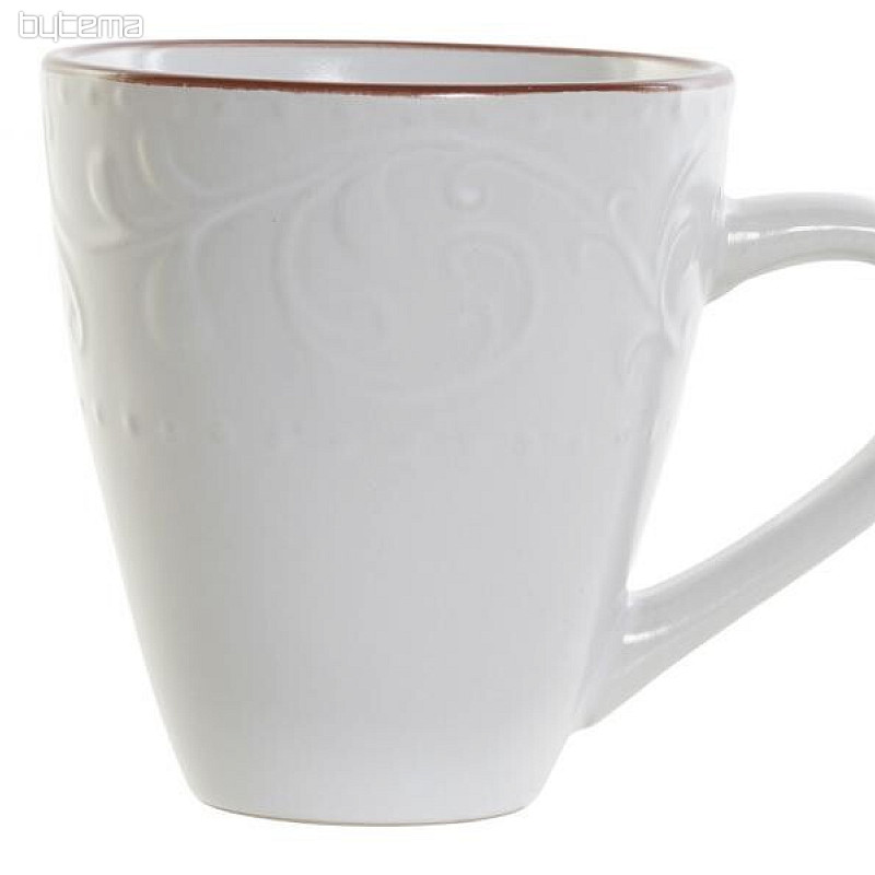 Šalica WHITE RELIEF 325ml bijela