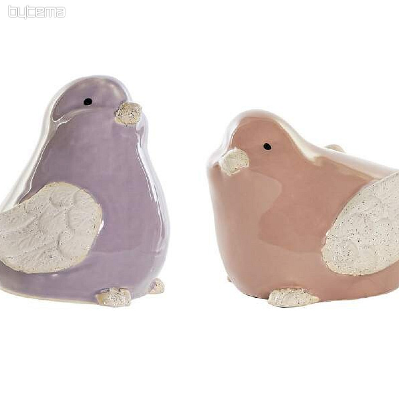 Figurica PTICE porculan 14x10x9