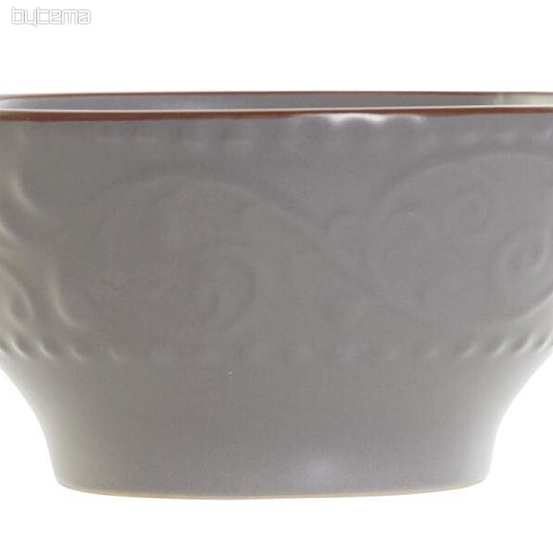 Zdjelica SIVI RELJEF 14,7x7,7 cm siva