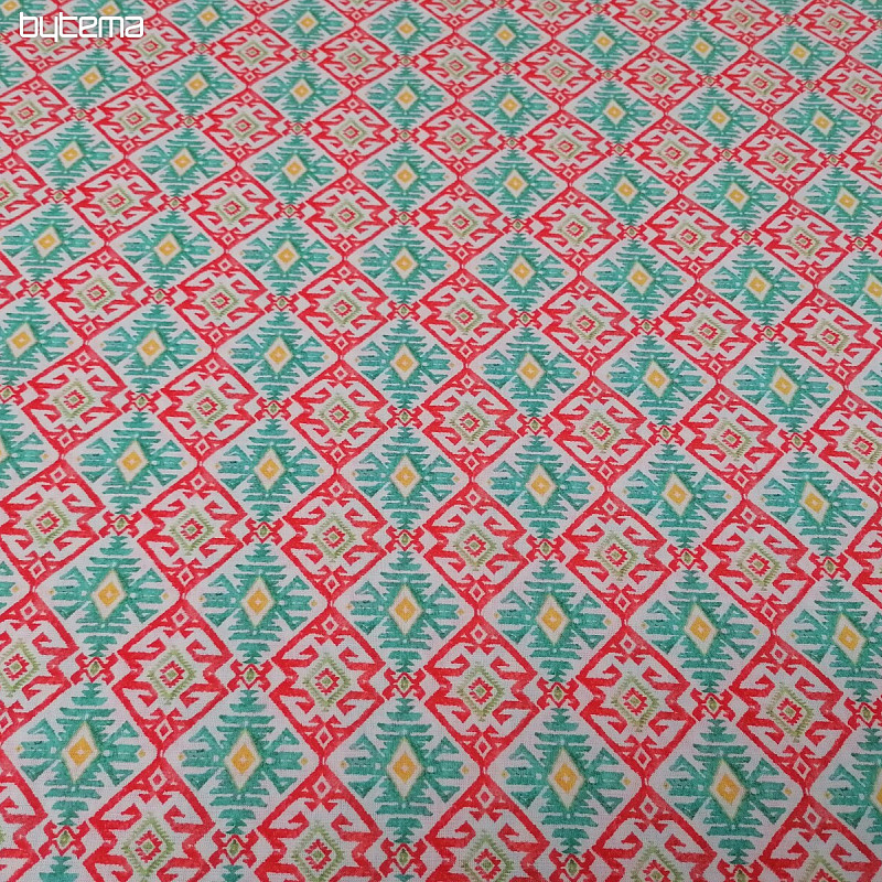 Pamučna tkanina Diamonds tirkizna