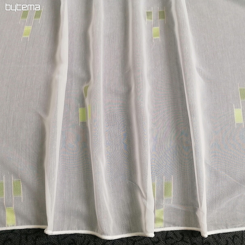 Voile zavjesa 12106/180/04 zeleni uzorak