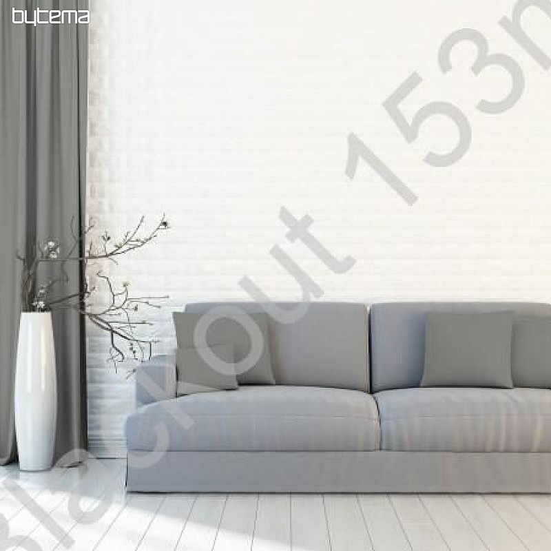 Dekorativna tkanina BLACKOUT za zavjese tamno siva 153