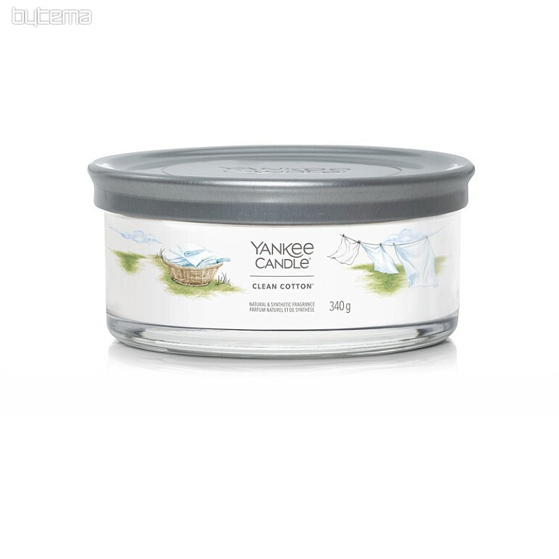 svijeća YANKEE CANDLE miris CLEAN COTTON TUMBER MEDIUM 5 WICKS