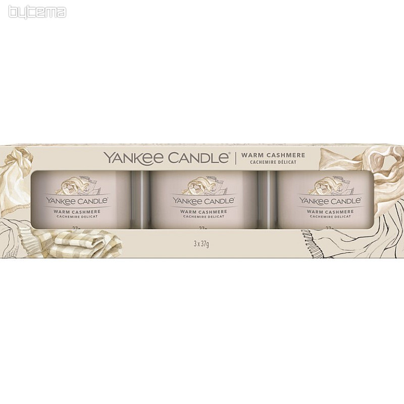 svijeća YANKEE CANDLE miris TOPLI KAŠMIR SET od 3 kom