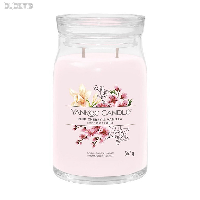 svijeća YANKEE CANDLE miris RUŽIČASTA TREŠNJA &amp; VANILIJA VELIKA ČAŠA 2 fitilja