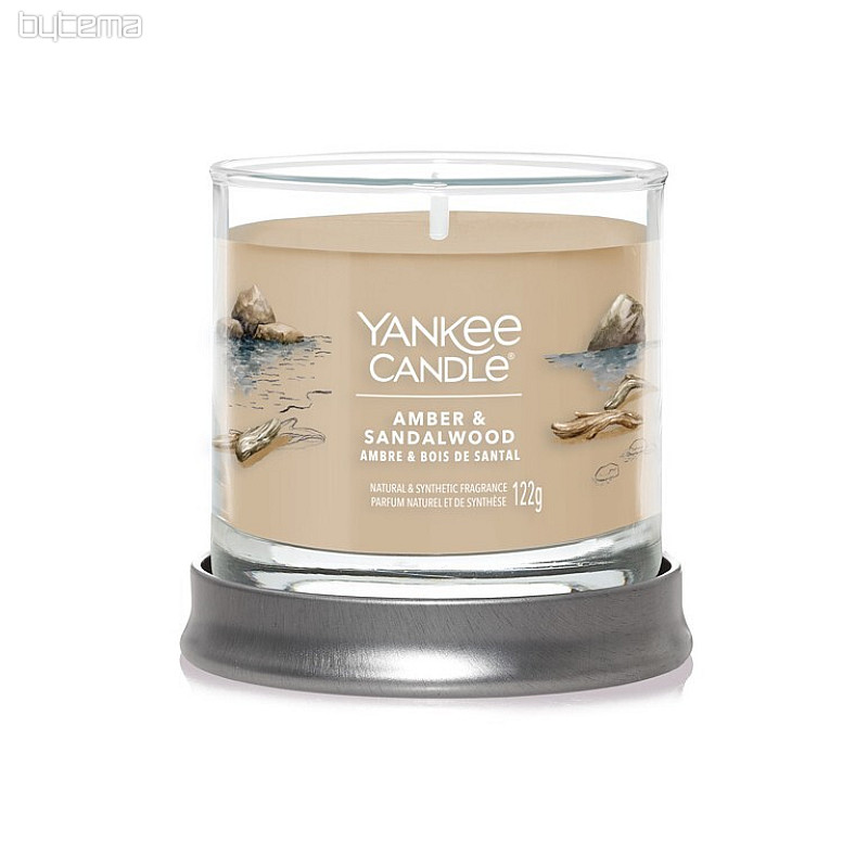 svijeća YANKEE CANDLE miris JANTAR i SANDALOVINA SMALL