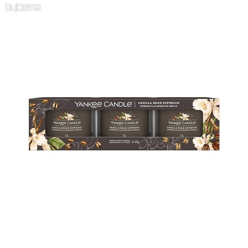 svijeća YANKEE CANDLE miris VANILLA BEAN ESPRESSO SET od 3 komada