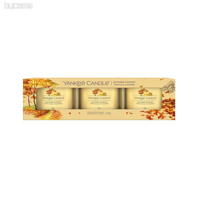 svijeća YANKEE CANDLE miris JESEN ZALAZAK SET od 3 kom