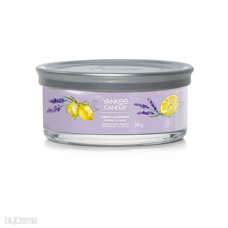YANKEE SVIJEĆA - GUMBA LIMUN LAVANDA SREDNJA 5 fitilja