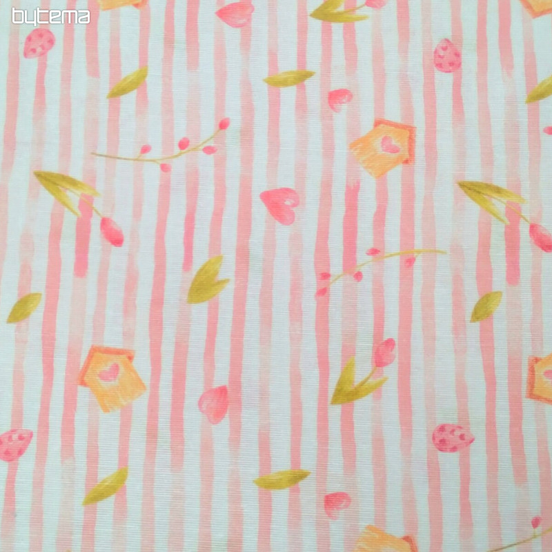 Dekorativna tkanina SPRING PINK STRIPE