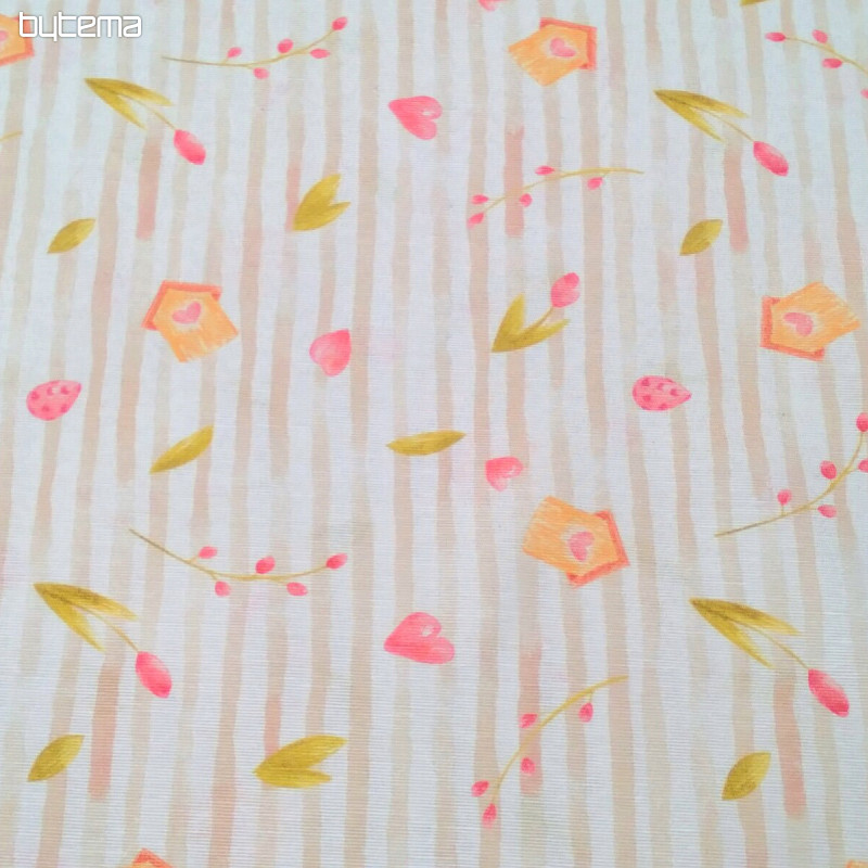 Dekorativna tkanina SPRING BEIGE STRIPE
