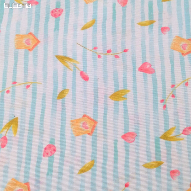 Dekorativna tkanina SPRING BLUE STRIPE