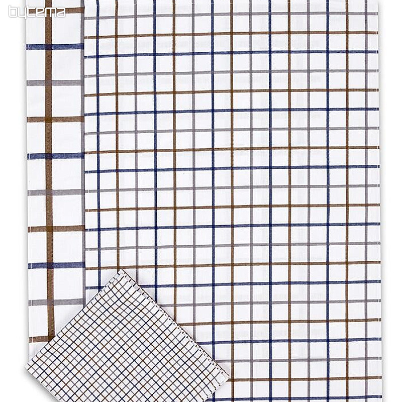 Jacquard ručnici MIX CHECK BLUE