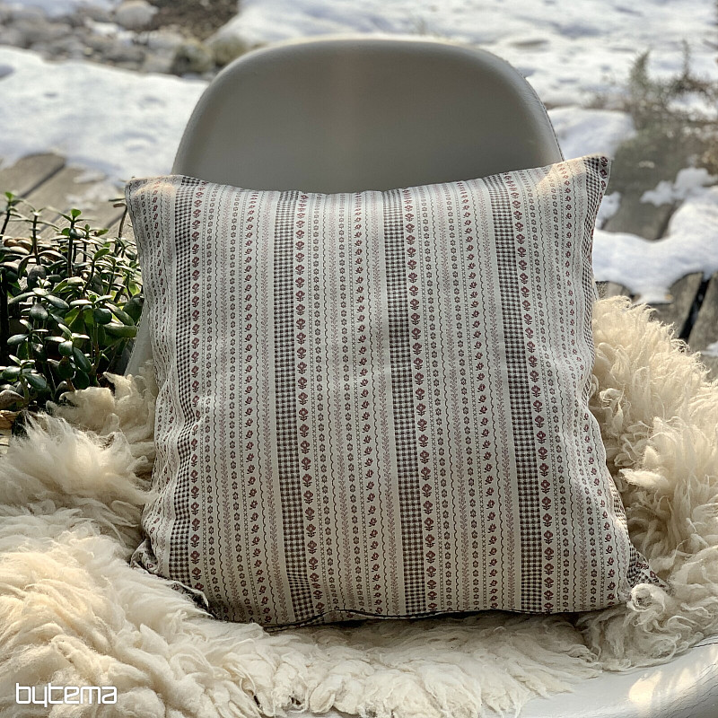 Navlaka za jastuk TOSCANA RIGA STRIPE bordo