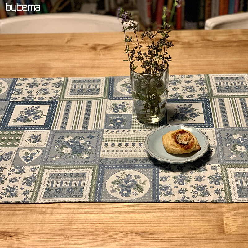 Stolnjak i šal TOSCANA VALERY PATCHWORK plavi