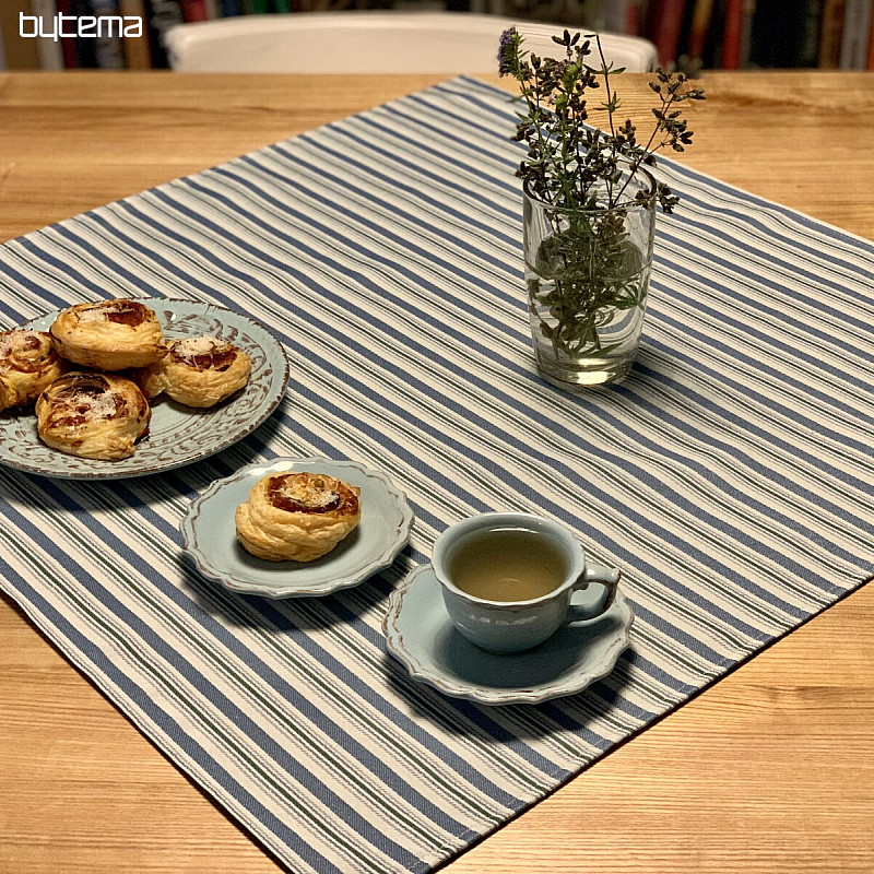 Stolnjak i šal TOSCANA VALERY MULTI STRIPE plavi