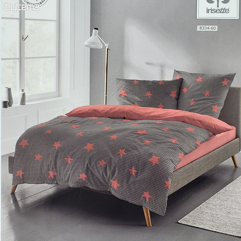 Luksuzna posteljina od flanela IRISETTE 8334-60 DUBLIN red stars