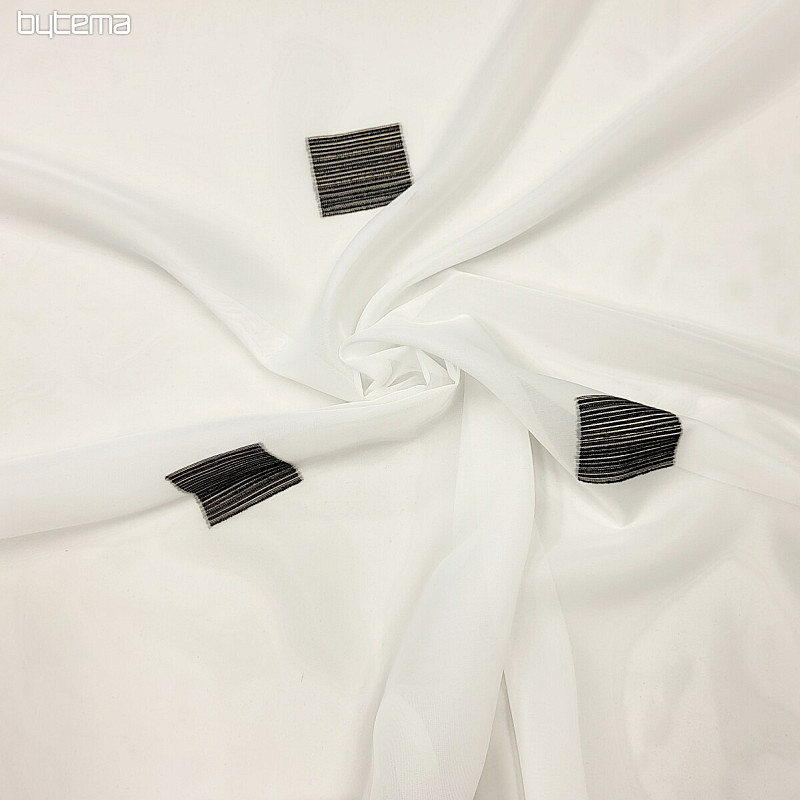 Voile zavjesa GERSTER BLACK SQUARE