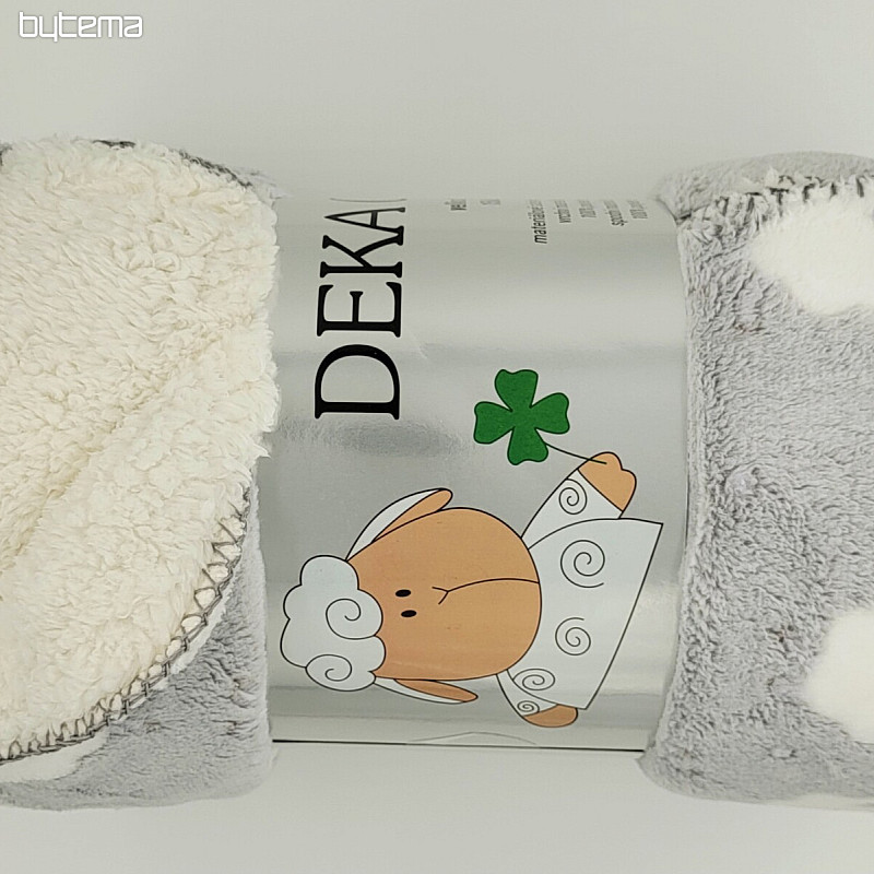 Dječja deka Ovečka svijetlo siva