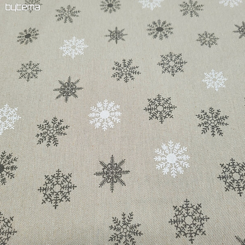 Dekorativna tkanina FLAKES GREY WHITE