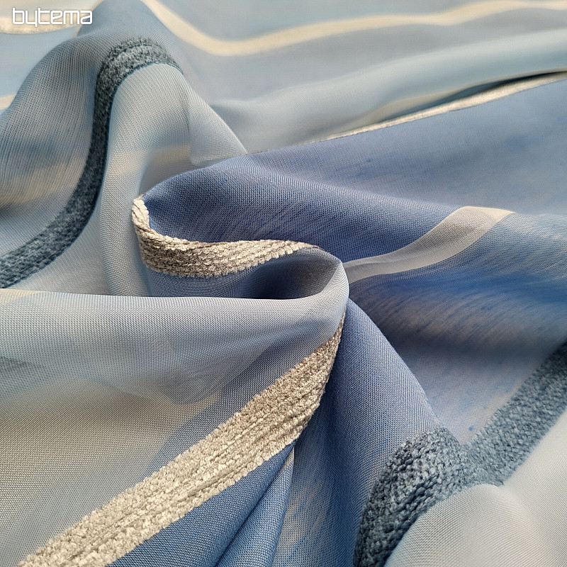 Voile zavjesa BLUE WHITE STRIPES