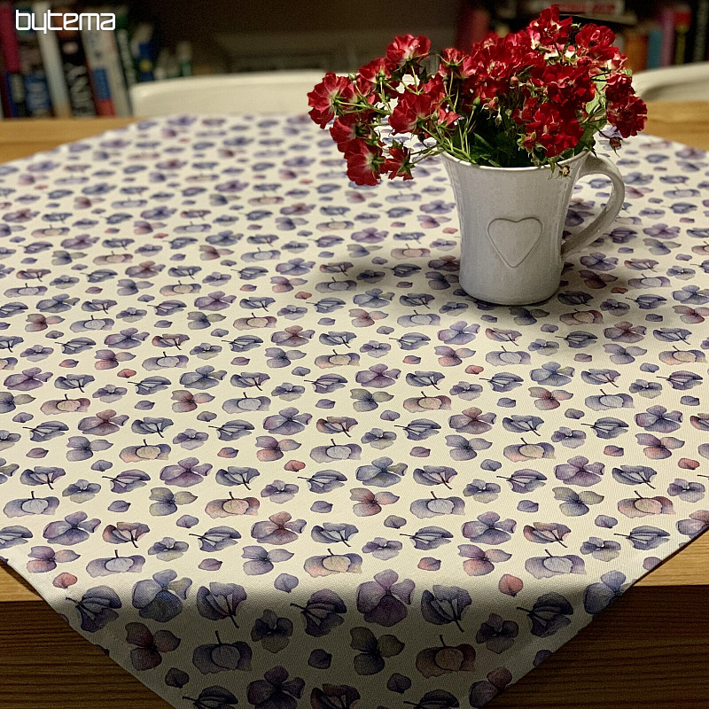 MONTANA PURPLE BLUE FLOWERS stolnjak i šal
