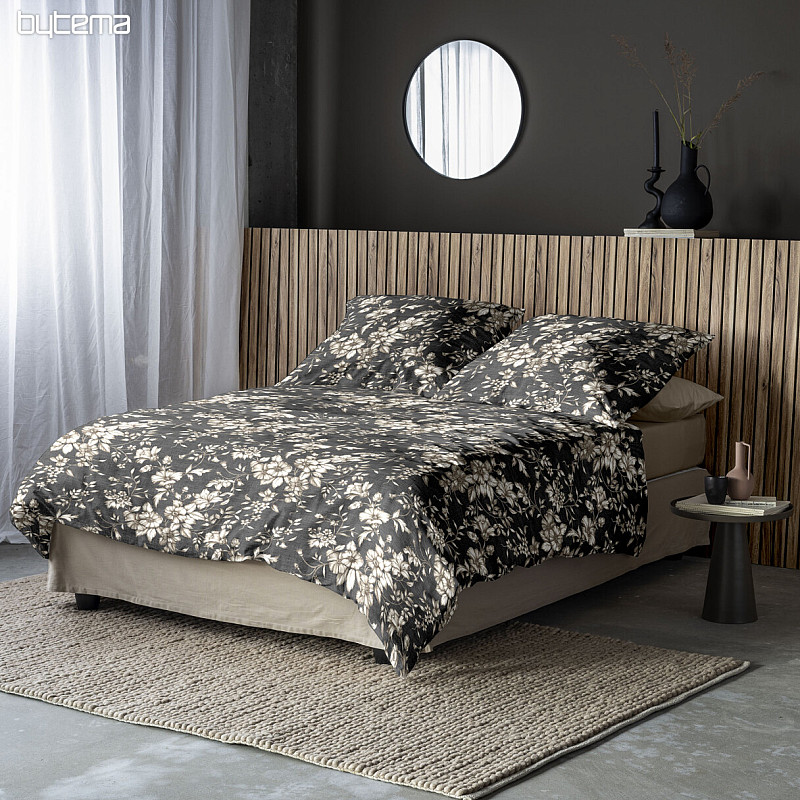 IRISETTE luksuzna posteljina od flanela ZOBEL 8558-11 crna